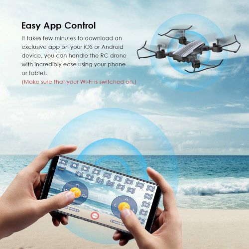  [아마존핫딜][아마존 핫딜] RAGU 1080P Foldable RC Drone, SX20 2.4GHz Remote/Phone/Tablet Controlled RTF Quadcopter with 120° Wide-Angle Full HD Camera Video Headless RTH 360° Flip