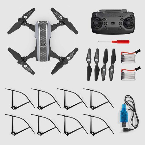  [아마존핫딜][아마존 핫딜] RAGU 1080P Foldable RC Drone, SX20 2.4GHz Remote/Phone/Tablet Controlled RTF Quadcopter with 120° Wide-Angle Full HD Camera Video Headless RTH 360° Flip