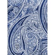 RALPH LAUREN Ralph Lauren Veranda Paisley Blue Tablecloth, 60-by-104 Inch Oblong Rectangular