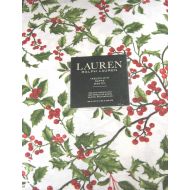 RALPH LAUREN Ralph Lauren Christmas Tablecloth Holly Tree Pine 100% Cotton 60 x 120