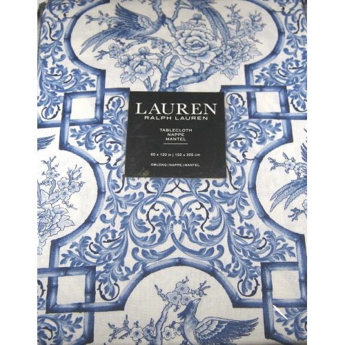  RALPH LAUREN Ralph Lauren Tablecloth Chinoserie/Blue and White 60 x 120 100% Cotton