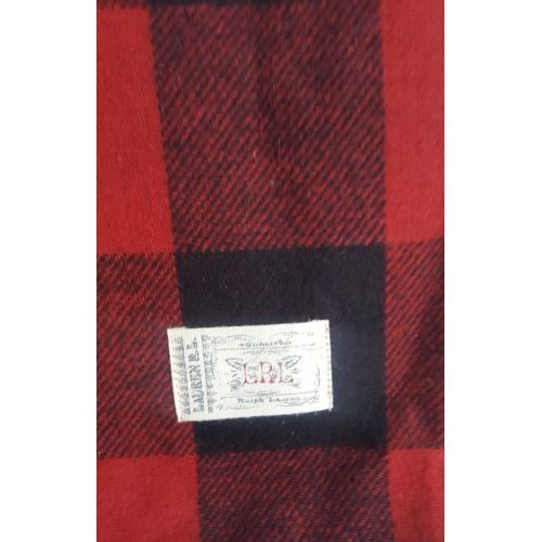  RALPH LAUREN Lauren Ralph Lauren Buffalo Plaid Brushed Cotton Throw Blanket Red Black Check Checkered Bedding