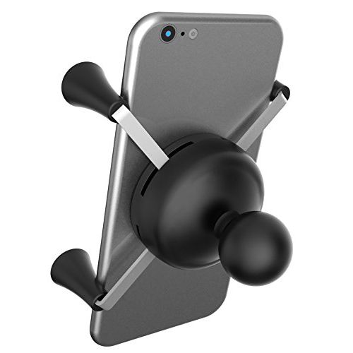  RAM Ram Mount Cradle Holder for Universal X-Grip Cellphone/iPhone with 1-Inch Ball - Non-Retail Packaging - Black