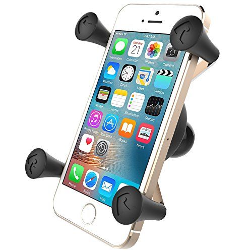  RAM Ram Mount Cradle Holder for Universal X-Grip Cellphone/iPhone with 1-Inch Ball - Non-Retail Packaging - Black