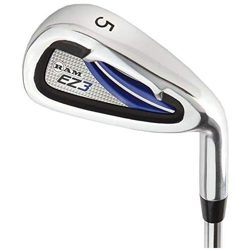  [아마존베스트]Ram Golf EZ3 Mens Right Hand Iron Set 5-6-7-8-9-PW - Free Hybrid Included