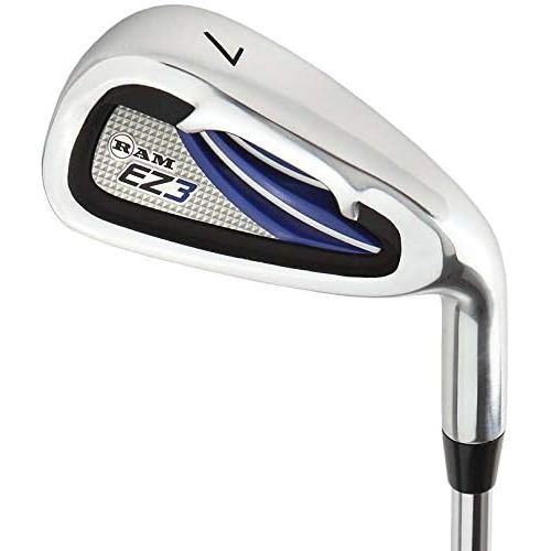  [아마존베스트]Ram Golf EZ3 Mens Right Hand Iron Set 5-6-7-8-9-PW - Free Hybrid Included