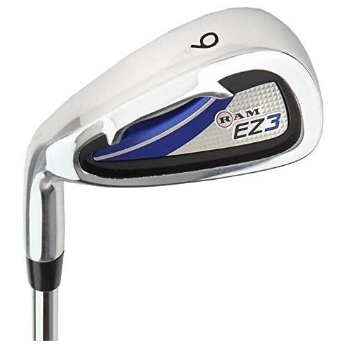  [아마존베스트]Ram Golf EZ3 Mens Left Hand Iron Set 5-6-7-8-9-PW - Free Hybrid Included