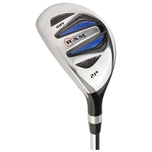  [아마존베스트]Ram Golf EZ3 Mens Left Hand Iron Set 5-6-7-8-9-PW - Free Hybrid Included