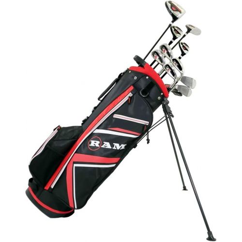  [아마존베스트]RAM Golf Accubar Plus Golf Right Hand Clubs Set - Graphite Shafted Woods and Stainless Steel Irons