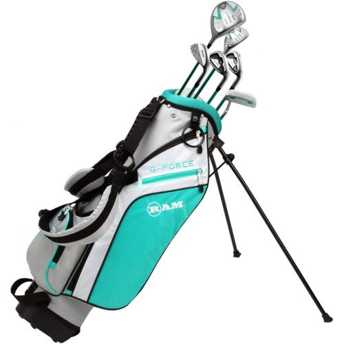  [아마존베스트]Ram Golf Junior G-Force Girls Right Hand Golf Clubs Set with Bag
