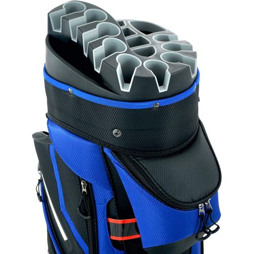  [아마존베스트]Ram Golf Premium Cart Bag with 14 Way Molded Organizer Divider Top