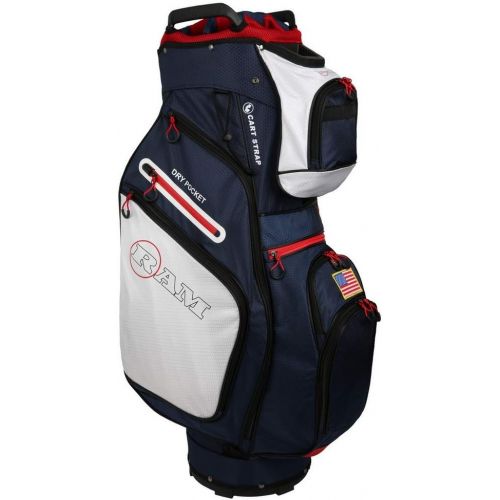  [아마존베스트]Ram Golf FX Deluxe Golf Cart Bag with 14 Way Dividers USA Flag