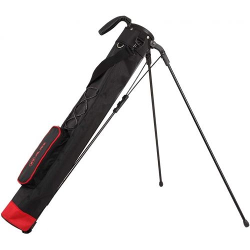  RAM Golf Pitch and Putt Lightweight Golf Carry Bag with Stand Black/Red