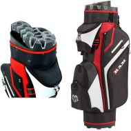 Ram Golf Premium Cart Bag with 14 Way Molded Organizer Divider Top
