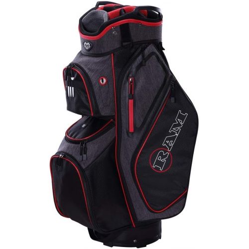 Ram Golf Tour Cart Bag with 14 Way Dividers Top