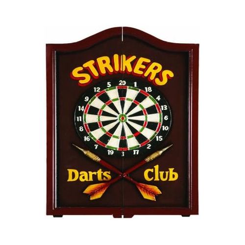  RAM Gameroom Products Dartboard Cabinet, Strikers Darts Club