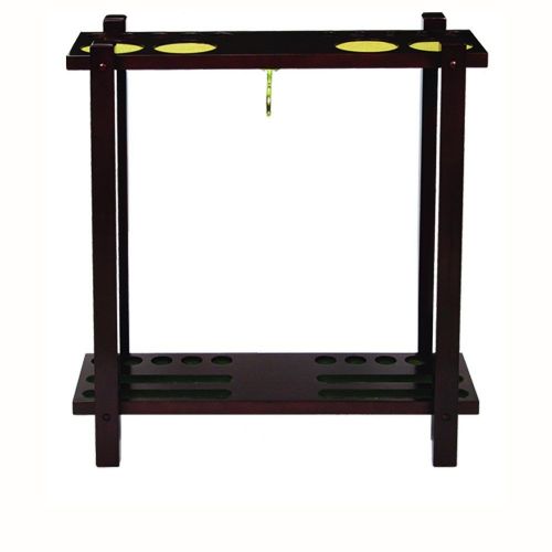  RAM Gameroom Straight Floor Cue Rack in English Tudor Finish