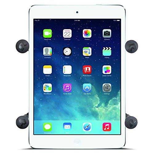  RAM MOUNTS Ram Mount Universal X-Grip II Tablet Holder with 1-Inch Ball for Small Tablets Including iPad Mini (RAMHOLUN8BU)