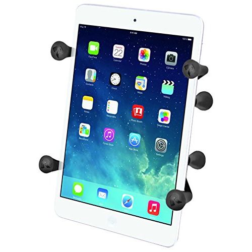  RAM MOUNTS Ram Mount Universal X-Grip II Tablet Holder with 1-Inch Ball for Small Tablets Including iPad Mini (RAMHOLUN8BU)