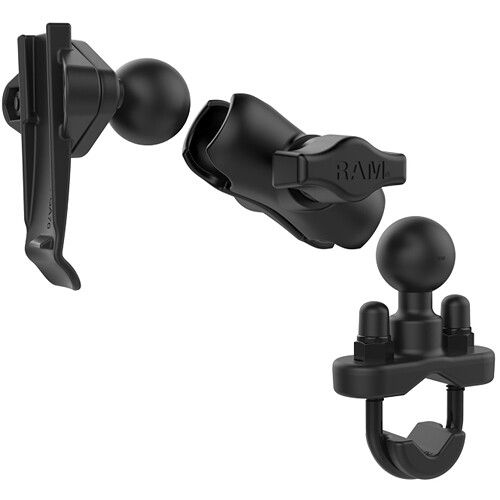  RAM MOUNTS RAM Spine Clip Garmin Motorcycle Mount with Handlebar U-Bolt Base