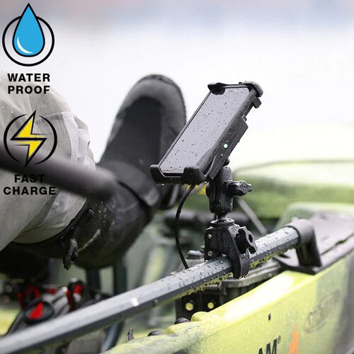  RAM MOUNTS RAM Quick-Grip 15W Waterproof Wireless Charging Mount with Tough Claw