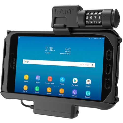  RAM MOUNTS Combo-Locking Powered Dock for Samsung Tab Active2 and Active3