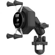 RAM MOUNTS RAM X-Grip Phone Mount with Vibe-Safe and U-Bolt Base (Short Arm)