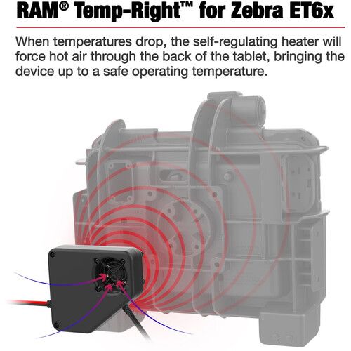  RAM MOUNTS RAM Temp-Right Dock Heating Module for Zebra ET6x