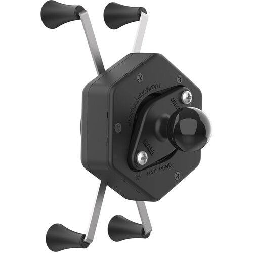  RAM MOUNTS RAM X-Grip Large Phone Holder with Ball & Vibe-Safe Adapter