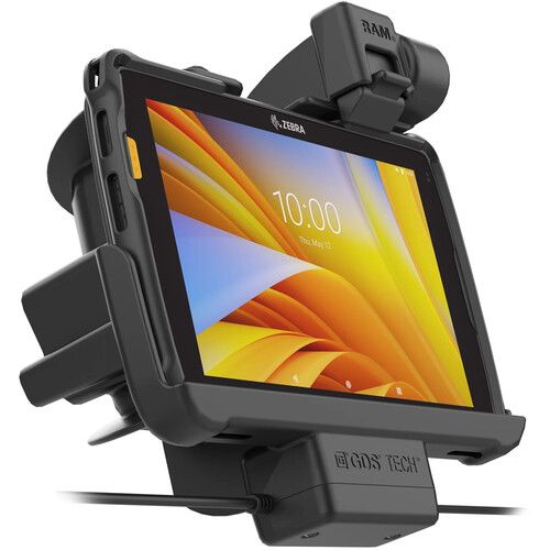  RAM MOUNTS Tough-Dock with Power and Dual USB Ports and Latch for Zebra ET4x 10