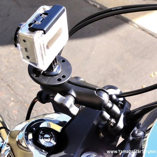  RAM MOUNTS Handlebar Rail Mount with U-Bolt Base & Round Base Adapter