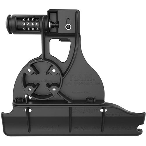  RAM MOUNTS EZ-Roll'r Combo Locking Holder for iPad 6th Gen, Air 2, and More (Poly Bag Packaging)