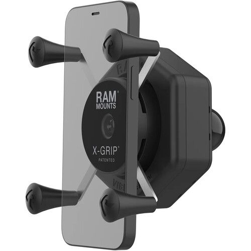  RAM MOUNTS RAM X-Grip Phone Holder with B-Sized Ball and Vibe-Safe Adapter