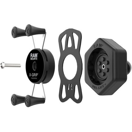  RAM MOUNTS RAM X-Grip Phone Holder with B-Sized Ball and Vibe-Safe Adapter