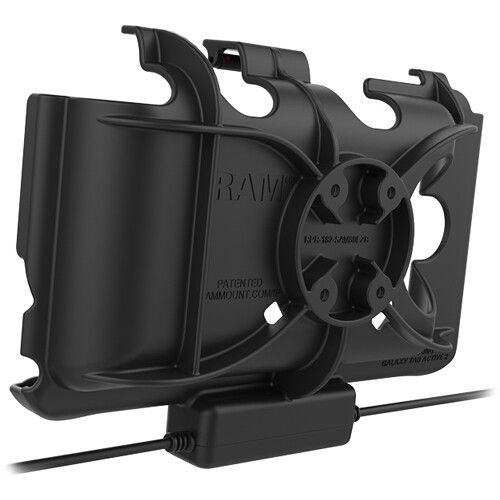  RAM MOUNTS EZ Roll'r Dual USB Dock for Samsung Tab Active2 and Tab Active3 (Poly Bag Packaging)