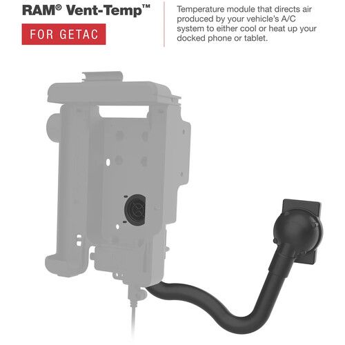  RAM MOUNTS RAM Form-Fit Holder for Getac ZX70 (Temp-Control Module Compatible)