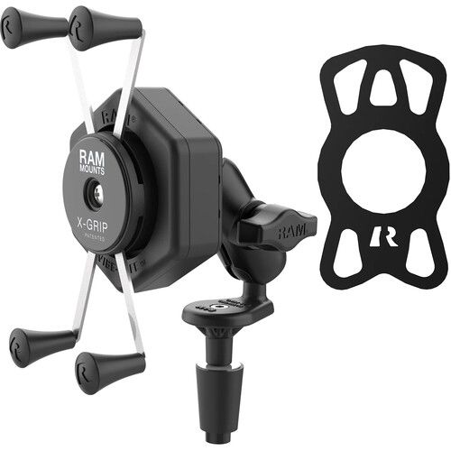  RAM MOUNTS RAMX-Grip Large Phone Mount with Vibe-Safe and Fork Stem Base