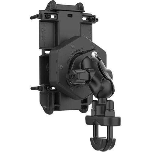  RAM MOUNTS RAM Quick-Grip XL Phone Mount with Vibe-Safe and U-Bolt Base