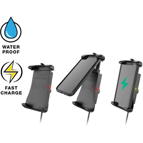  RAM MOUNTS RAM Quick-Grip 15W Waterproof Wireless Charging Holder