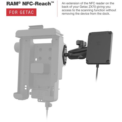  RAM MOUNTS RAM Form-Fit Holder for Getac ZX70 (NFC Extender Compatible)