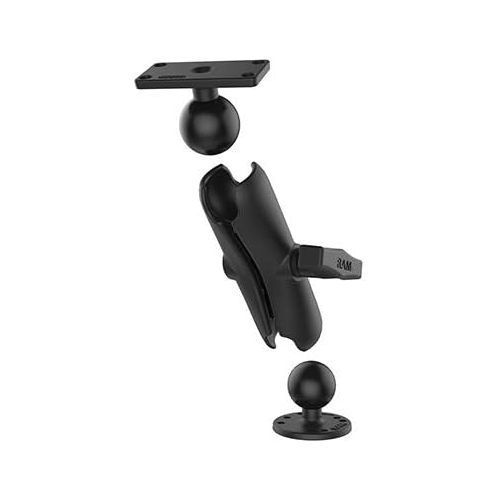  [아마존베스트]RAM Mount (RAM-202-153-202) Drill-Down Double Ball Mount for Humminbird Helix 5