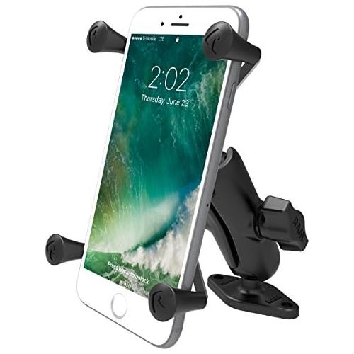  [아마존베스트]RAM MOUNTS (RAM-B-102-UN10U 1 Diameter Ball Mount with Diamond Base & Universal X-Grip Iv Large Phone/Phablet Holder