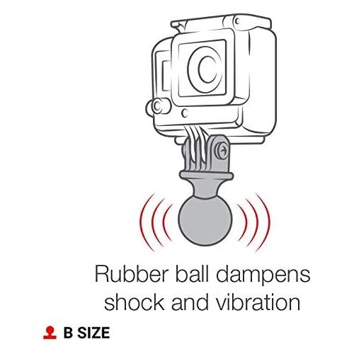  RAM Mounts RAP-B-202U-GOP1 Action Camera Universal Ball Adapter with B Size 1 Ball