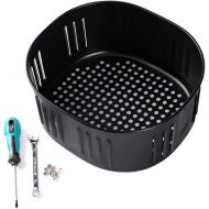 RAMLLY Air Fryer Replacement Basket For Power XL DASH Gowise USA 5.5Qt Air Fryer and All Air Fryer Oven,Air fryer Accessories, Non-Stick Fry Basket, Dishwasher Safe