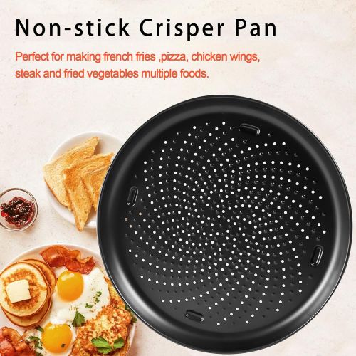  RAMLLY Crisper Pan for Ninja Foodi Grill & Pressure Cookers,Pizza Pan For Ninja Foodi 6.5,8Qt,Accessories for Ninja Foodi OP101, OP301,0P302,OP401,FD401,FD302,OS101,OS301,AG300,AG301,AG30