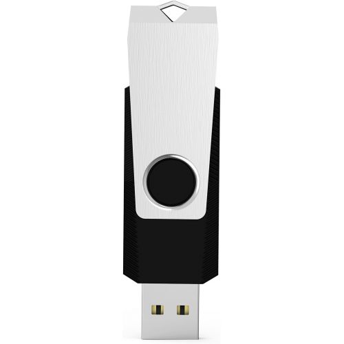  [아마존 핫딜]  [아마존핫딜]RAOYI 10Pcs 16GB USB 2.0 Flash Drive Swivel Bulk Thumb Drives Jump Drive Memory Sticks Zip Drive with Led Indicator (16G, 10-Pack, Black)