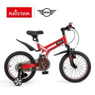 RASTAR Full Suspension Kids Bike, Mini Cooper Kids Bicycle 16 inch - Red, Top for Kids 2018