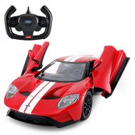 Rastar Radio Remote Control 1/14 Scale Ford GT Licensed RC Model Car w/Open Doors (Red)
