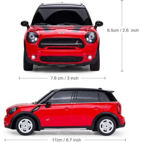 라스타 RASTAR 1/24 Mini Cooper Remote Control Car, RC Cars Xmas Gifts for Kids, 1:24 Electric Mini Toy Vehicle, Red