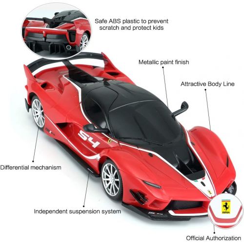 라스타 Ferrari Toy Car RASTAR 1/24 Ferrari FXX K EVO Remote Control Car for Kid Boys Adults - RED